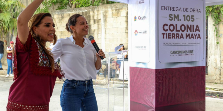 TRANSFORMAN ANA PATY PERALTA Y MARA LEZAMA TIERRA MAYA CON PAVIMENTACIÓN