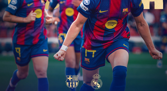 Barça femenil aplasta al Real Madrid y pasa a semifinales de Champions