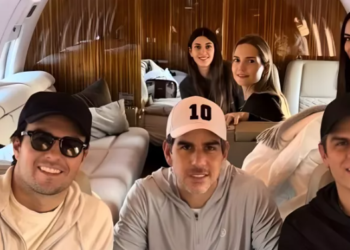 Ximena Navarrete y Juan Carlos Valladares, el gran apoyo de ‘Checo’ Pérez en su regreso a la Fórmula 1