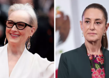 Meryl Streep reconoce a Claudia Sheinbaum durante su visita a México
