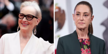 Meryl Streep reconoce a Claudia Sheinbaum durante su visita a México