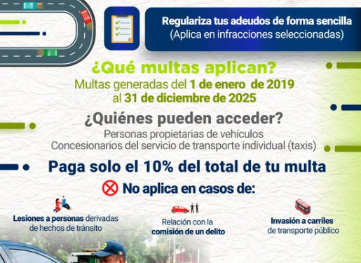 CDMX lanza descuento en multas de tránsito; paga solo el 10% antes del 30 de abril