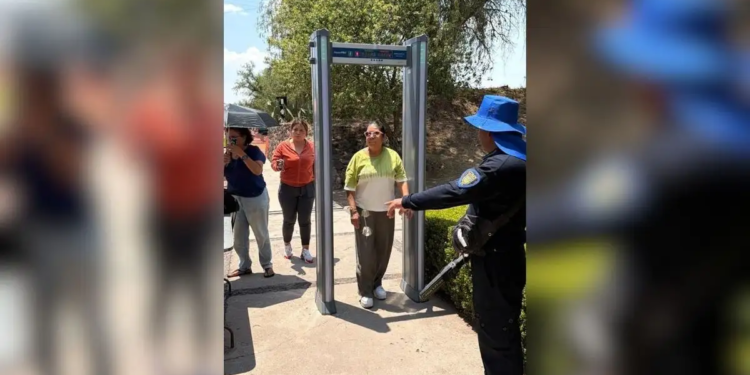 Teotihuacan ahora tiene arcos detectores de metal en sus accesos para evitar ingreso de armas