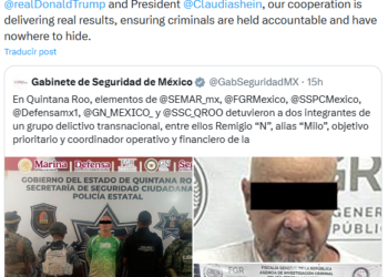 Embajador de EU, Ronald Johnson destaca cooperación tras detenciones en Quintana Roo