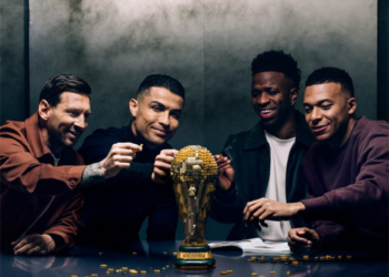 LEGO lanza edición mundialista con figuras de Messi, Ronaldo, Mbappé y Vinicius Jr.