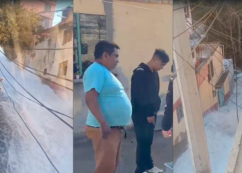 Así se vio la impresionante megafuga de agua en Torres de Potrero, Álvaro Obregón