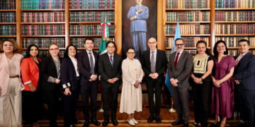 Titular de Segob presume supuestos avances ante comisionado de la ONU para los Derechos Humanos