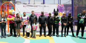 El jefe de la Policía capitalina, inauguró una “Cancha Mundialista”, en la antesala del “Mundial FIFA 2026”