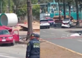 Indignación contra trailero: embiste dos vehículos y deja dos muertos en la Calzada Ignacio Zaragoza, Iztapalapa