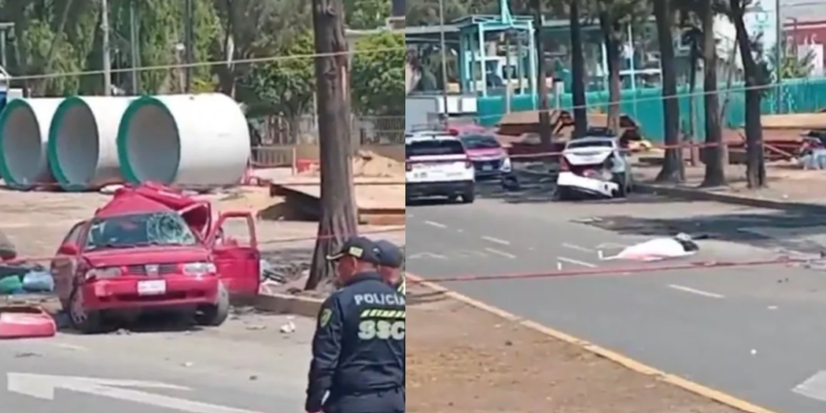 Indignación contra trailero: embiste dos vehículos y deja dos muertos en la Calzada Ignacio Zaragoza, Iztapalapa