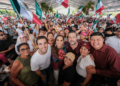Festejo masivo en Cancún: El pueblo respalda la Cuarta Transformación