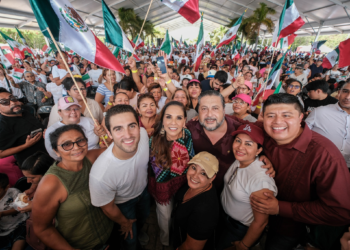 Festejo masivo en Cancún: El pueblo respalda la Cuarta Transformación
