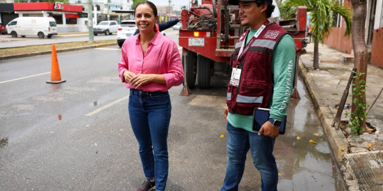 SUPERVISA ANA PATY PERALTA TRABAJOS PREVENTIVOS POR LLUVIAS