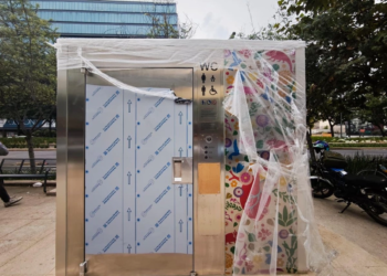 Baños públicos inteligentes para el Mundial fueron vandalizados en CDMX