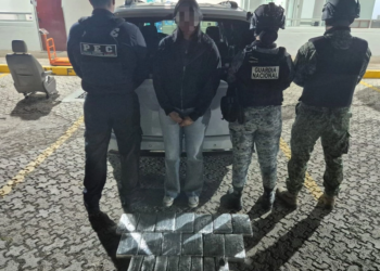 Detienen a mujer de EU con más de 59 mil dosis de cocaína