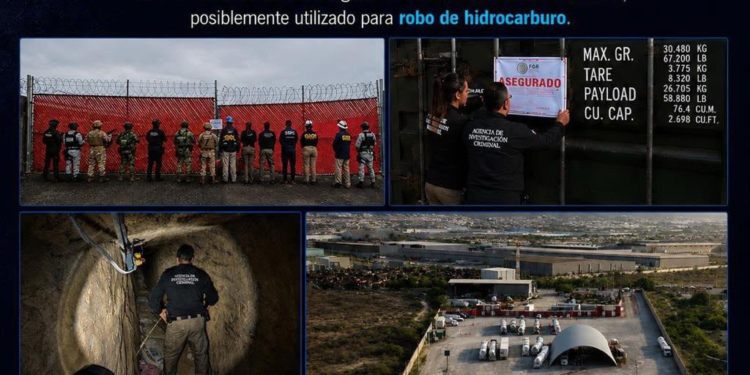 Hallan túnel de huachicol conectado a poliducto de Pemex en NL