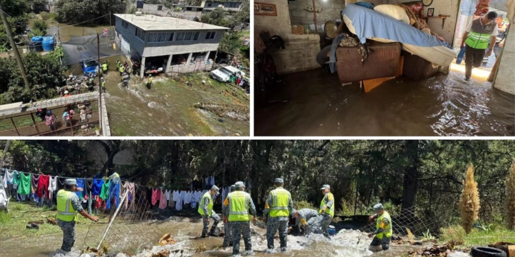 Reportan fuerte fuga de agua potable en Xochimilco; al menos 4 casas inundadas