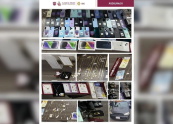 Detienen a cuatro personas por el robo 56 celulares, relojes y joyería en Miguel Hidalgo