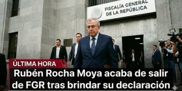 Rubén Rocha Moya acude a rendir su declaración a la FGR con sede en Sinaloa