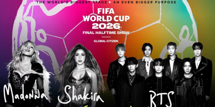 Shakira, Madonna y BTS actuarán en el intermedio de la final del Mundial 2026