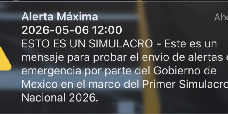 Simulacro Nacional 6 de mayo