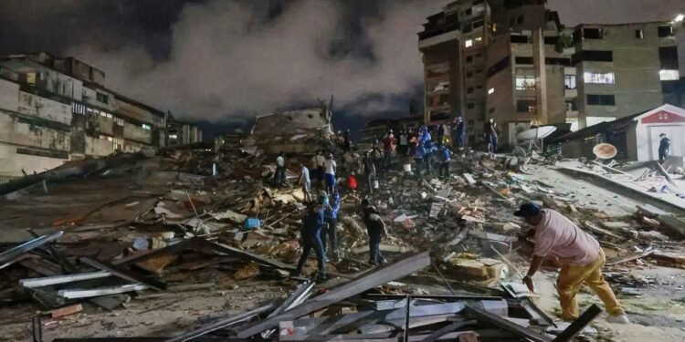 Resultados del temblor en Venezuela