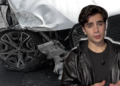 Aaron Mercury sufre accidente por manejar a exceso de velocidad y choca su camioneta nueva