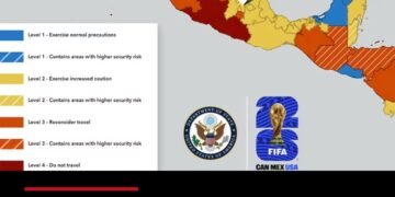 EE.UU. emite alertas para las tres sedes mexicanas