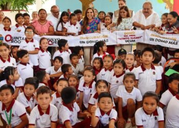 Inauguran domo en Ucum, Q. Roo