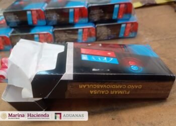 ANAM y SEMAR detectan más de 1.2 millones de cigarrillos durante acciones de control en el AICM