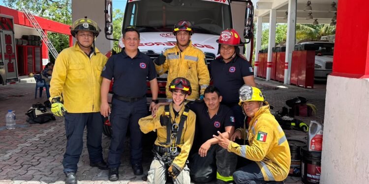 Gobierno de Estefanía Mercado promueve intercambio formativo entre Francia y Bomberos de Playa del Carmen