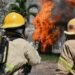 Capacitación de bomberos de Chetumal