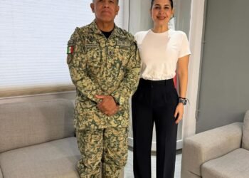 Reitera Estefanía Mercado coordinación con el Ejército para fortalecer la seguridad en Playa del Carmen