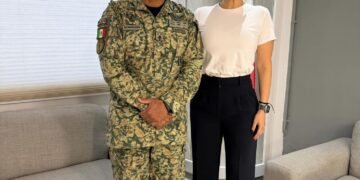 Reitera Estefanía Mercado coordinación con el Ejército para fortalecer la seguridad en Playa del Carmen