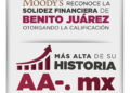 MOODY’S ELEVA LA CALIFICACIÓN CREDITICIA DEL MUNICIPIO DE BENITO JUÁREZ A AA-.MX