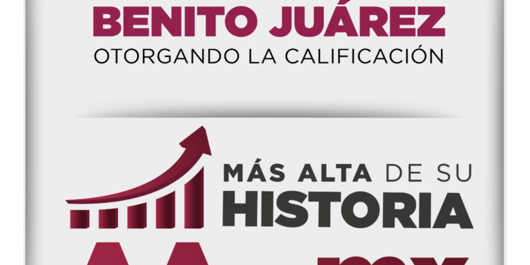 MOODY’S ELEVA LA CALIFICACIÓN CREDITICIA DEL MUNICIPIO DE BENITO JUÁREZ A AA-.MX