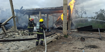 Explosión de cuatro autotanques de gas L.P. en Tepeaca, Puebla.