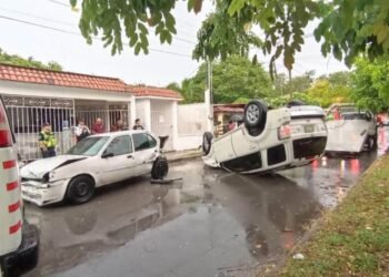 Volcadura en Chetumal