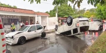 Volcadura en Chetumal