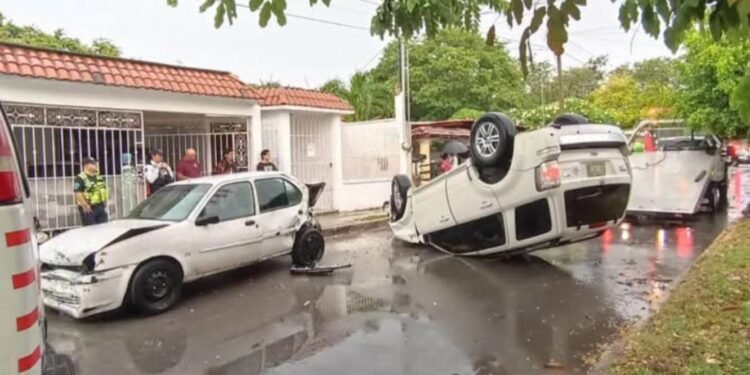 Volcadura en Chetumal