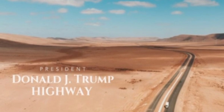 Trump anuncia construcción de autopista con su nombre