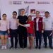 Estefanía Mercado acompaña la entrega de tarjetas de la beca “Rita Cetina”