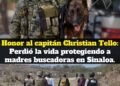 Perdió la vida protegiendo a madres buscadoras