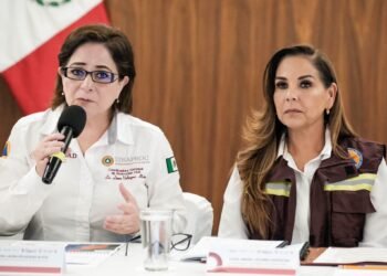 Anuncian Mara Lezama y Laura Velázquez que se trabaja en el Sistema de Alerta para huracanes en Quintana Roo