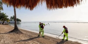 Retiran Más de 37 mil Toneladas de Sargazo en Playas de Cancún
