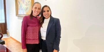 Se reúnen Claudia Sheinbaum y Mara Lezama