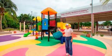 Mary Hernández entrega un parque más
