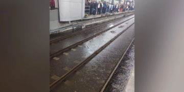 Tren Ligero suspende servicio de Estadio Azteca a Xochimilco por falla en catenaria