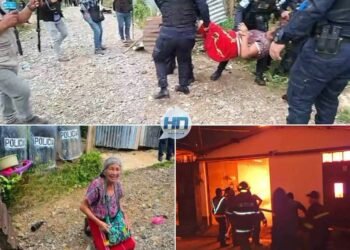 DESALOJAN A ABUELITA POR ORDEN DE SU HIJO Y PUEBLO QUEMA CASA DE LA JUEZA