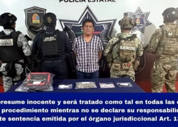 DETIENEN A HOMBRE CON PRESUNTA DROGA EN LA SUPERMANZANA 244 DE CANCÚN